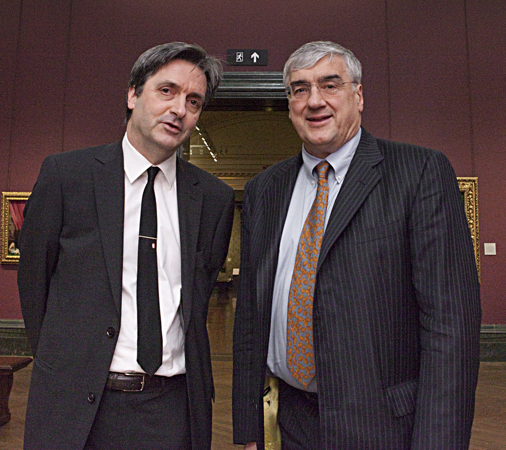 ARTS HINTZE Michael Hintze, left, founder of the Londonba… Flickr
