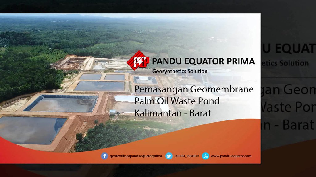 Geomembrane Palm Oil Waste Pond KalBar Geomembrane Pada … Flickr