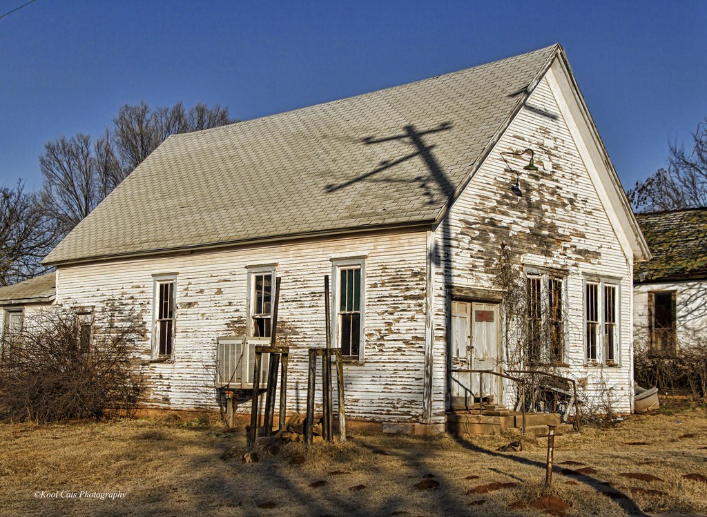 The Old Abandoned Church Located in Fallis, Oklahoma one o… Flickr