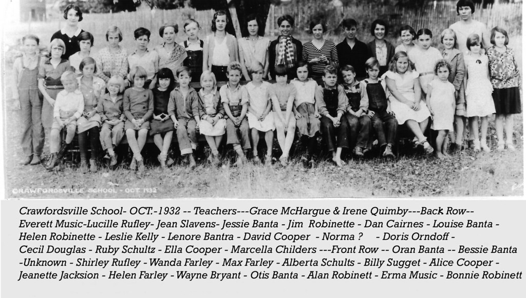 Crawfordsville Oregon Student Body at Crawfordsville Schoo… Flickr