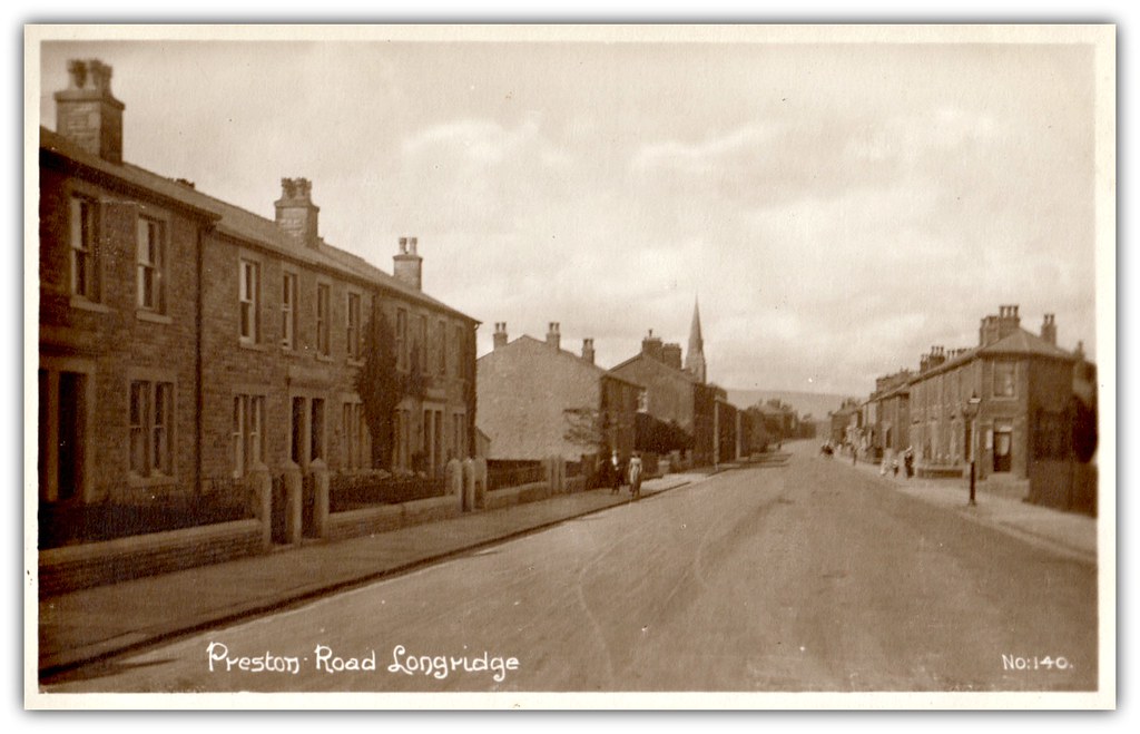 Preston Road, Longridge. Sepia postcard RPPPC No.140 Flickr