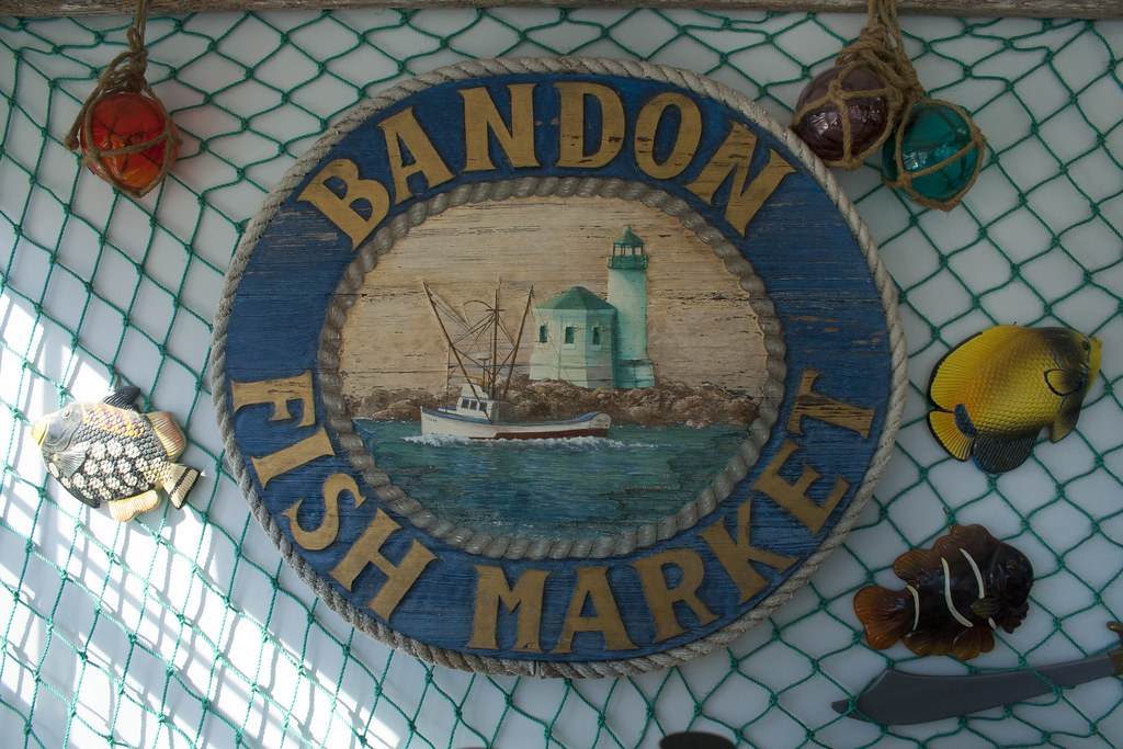 Bandon Fish Market Sign Oregon Oregon Coast 201011 Donald