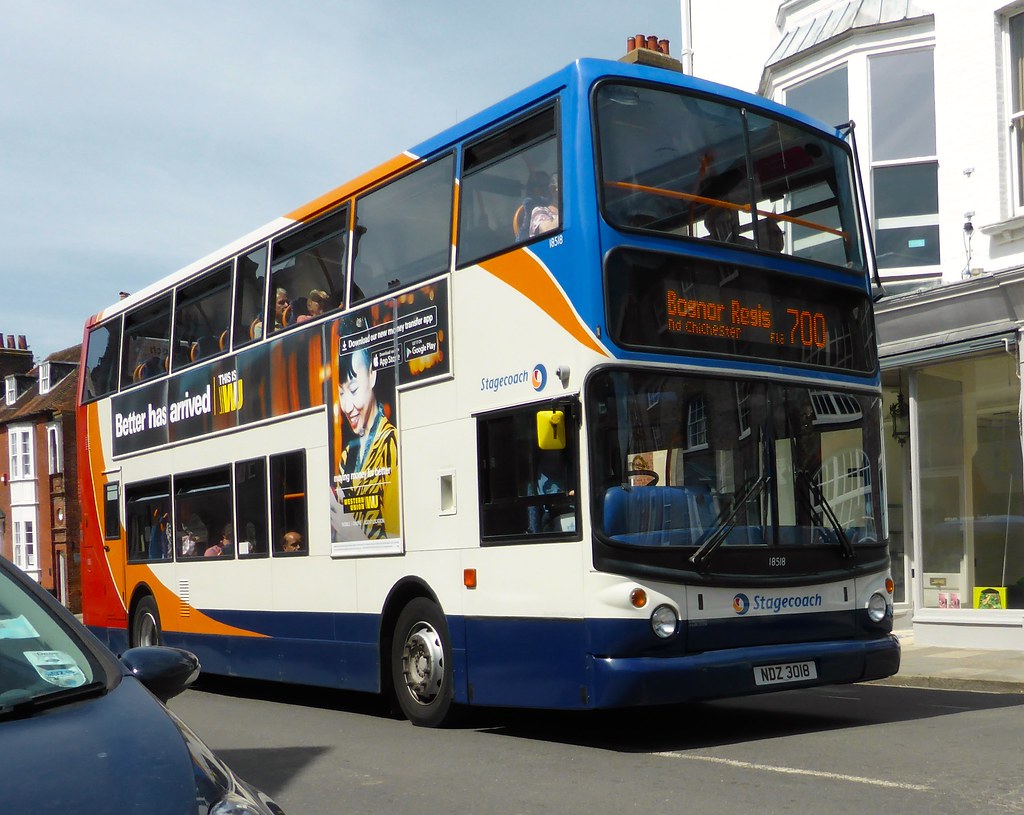 NDZ 3018 Stagecoach leaving Chichester for Bognor Regis. KK79177