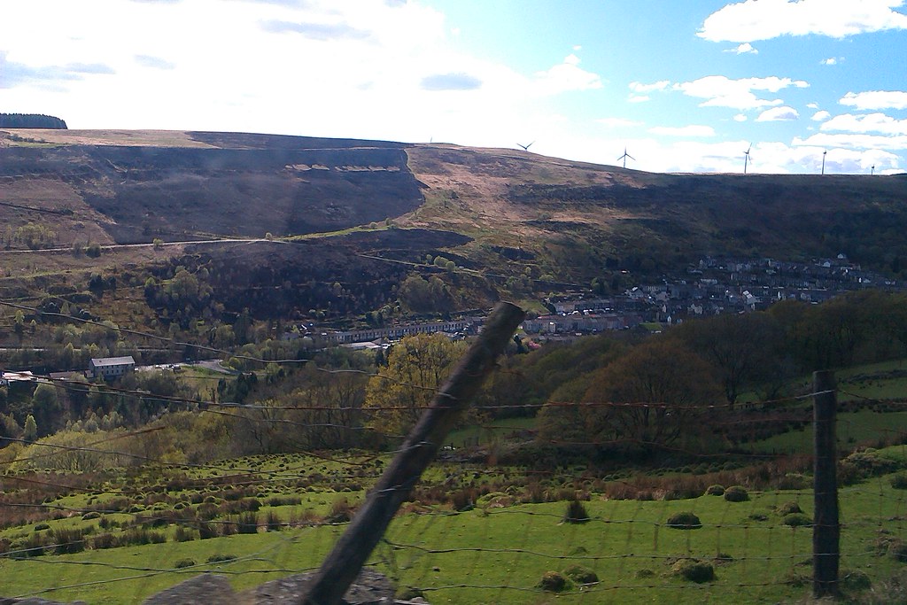 View of the Valleys Here is a view from Llanwonno mountain… Flickr