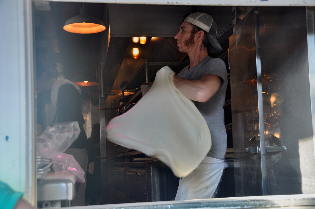 Pizza spinner at Vinnie Van GoGo's Pizzeria Lee Flickr