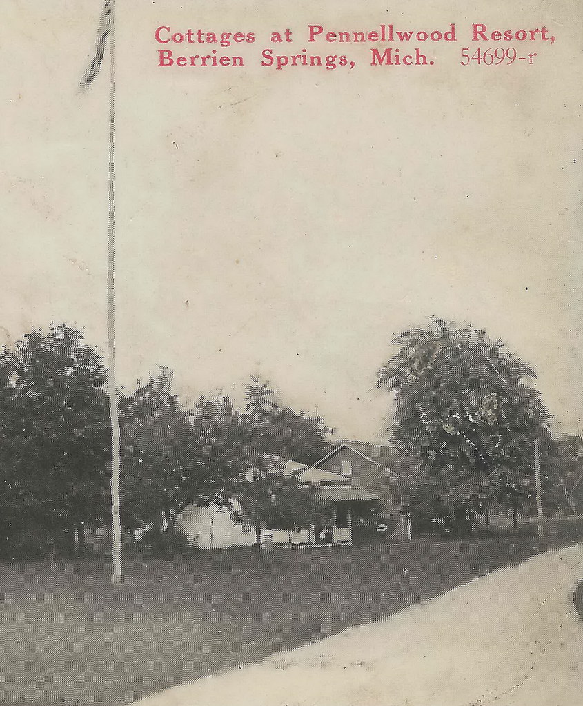 SW Berrien Springs MI c.1908 RARE PENNELLWOOD RESORT LODGE… Flickr
