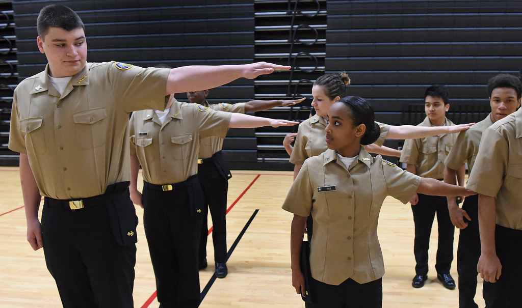 NJROTC Annual Inspection 2015 Justin Spack, left, and Sela… Flickr