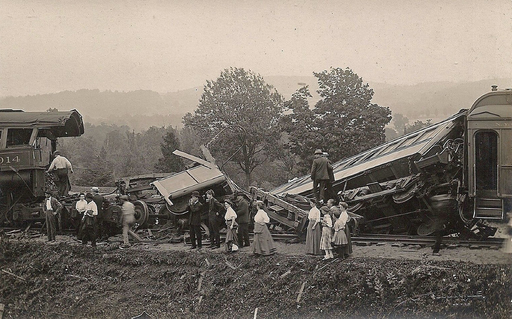 Trainwreck at Boonville, New York July 4, 1908 Four died. … Flickr