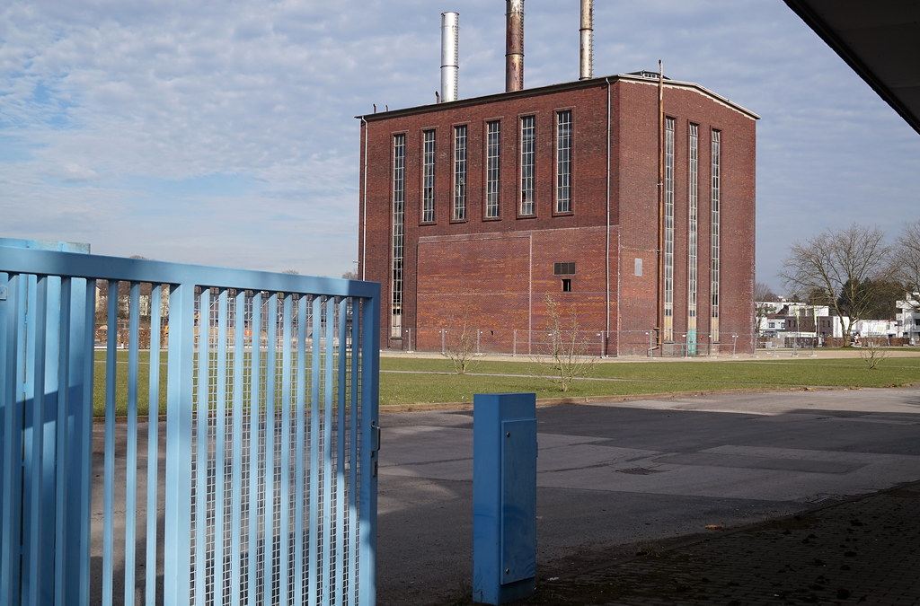 Minimalism. LeverkusenOpladen Power station of the former railroad