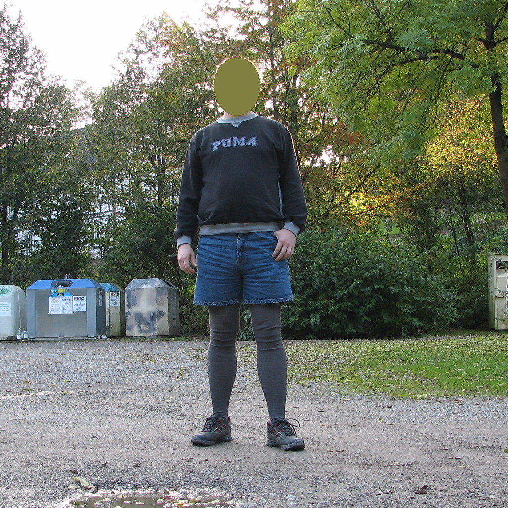 Strickstrumpfhose Ich trage gerne eine kurze Hose mit eine… Flickr