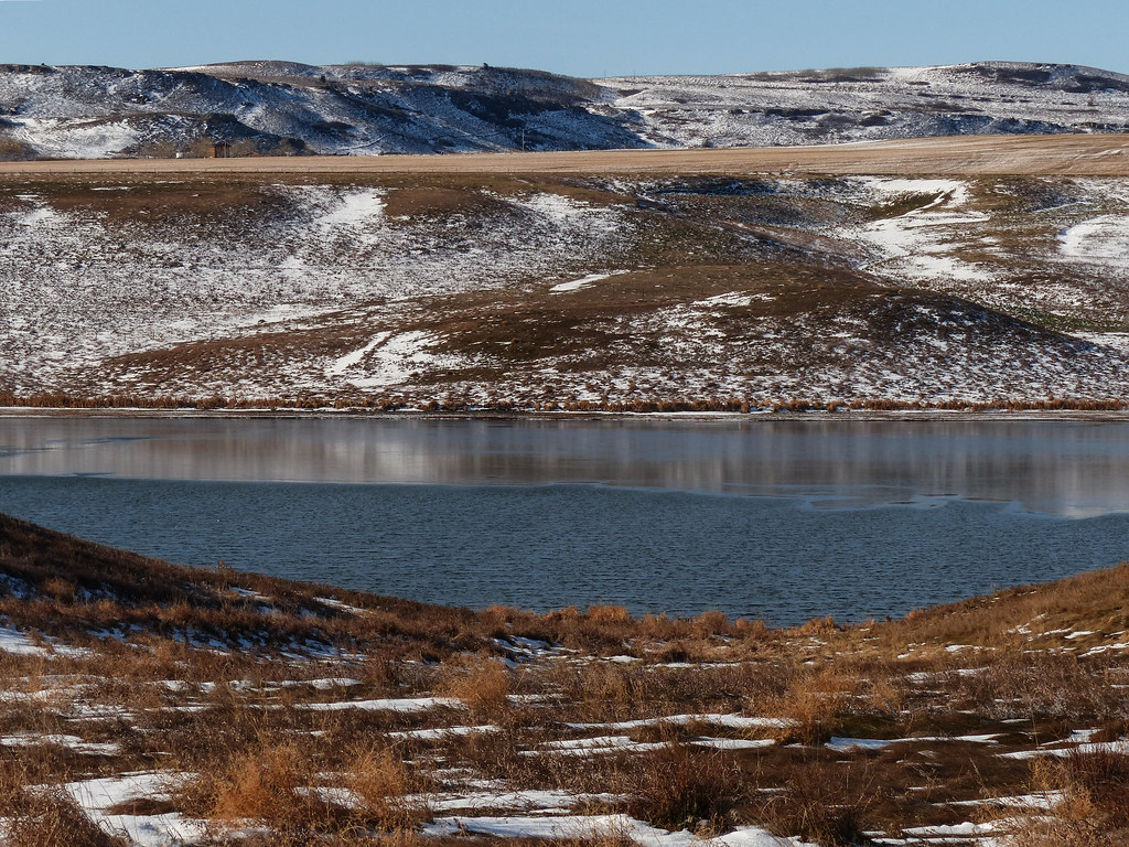 Pine Coulee Reservoir last November This photo was taken o… Flickr