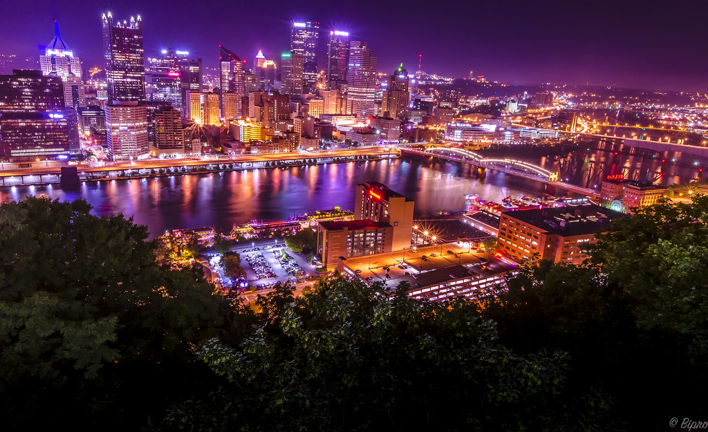 Pittsburgh at night View from Mount Washington BIPRADEEP BAIDYA
