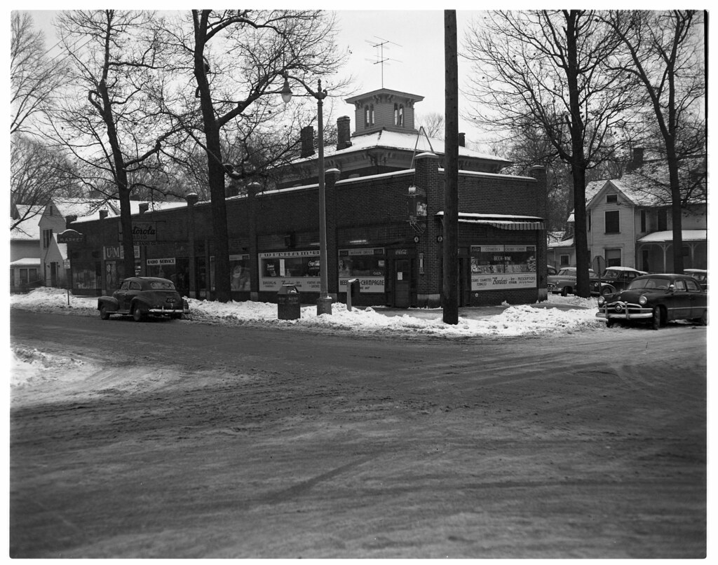 February, 1951 Witham's drug store, SE corner S. Univer… Flickr