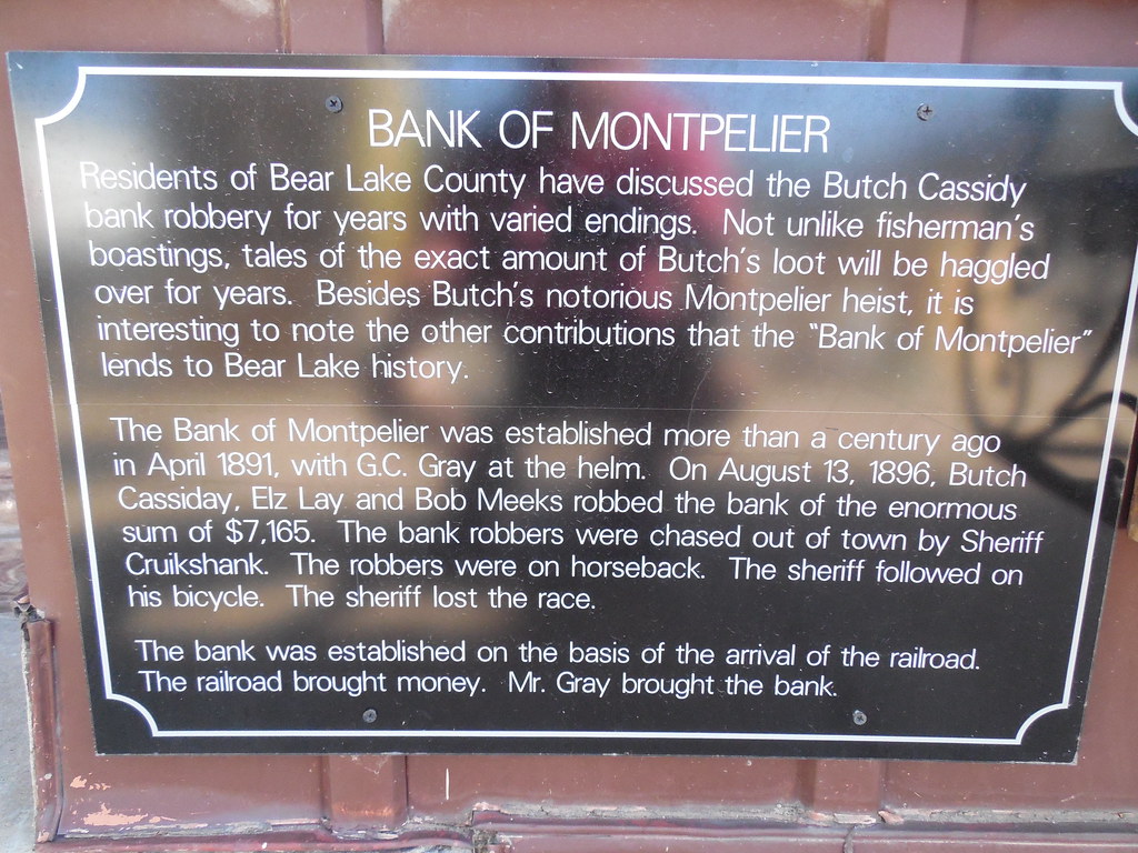 Bank of Montpelier Historic Plaque Montpelier, Idaho Jimmy Emerson, DVM Flickr