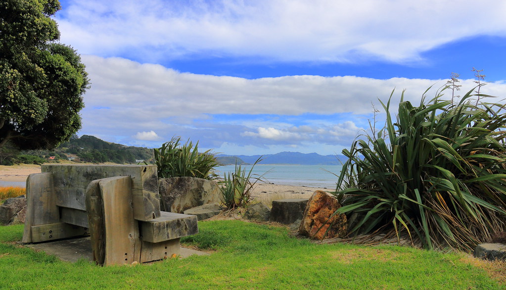 Seaside seat with a view. Kuaotunu. Coromandel . NZ. Flickr