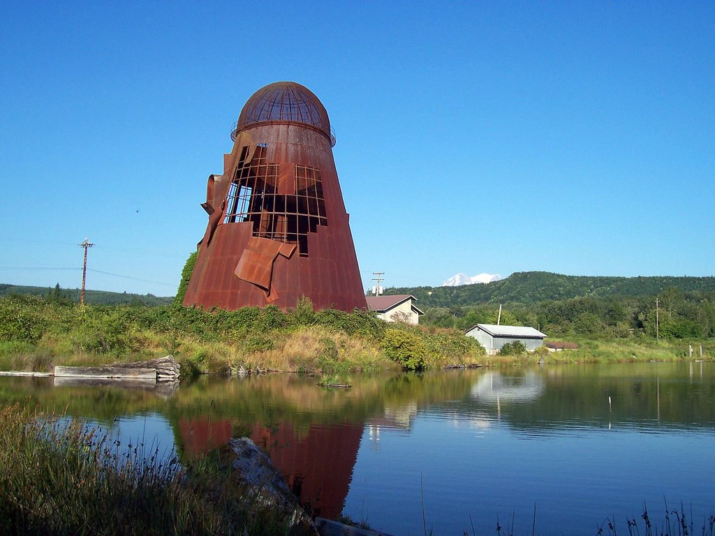 TeePee Burner Eatonville, WA Teepee burner and mill pond… Flickr