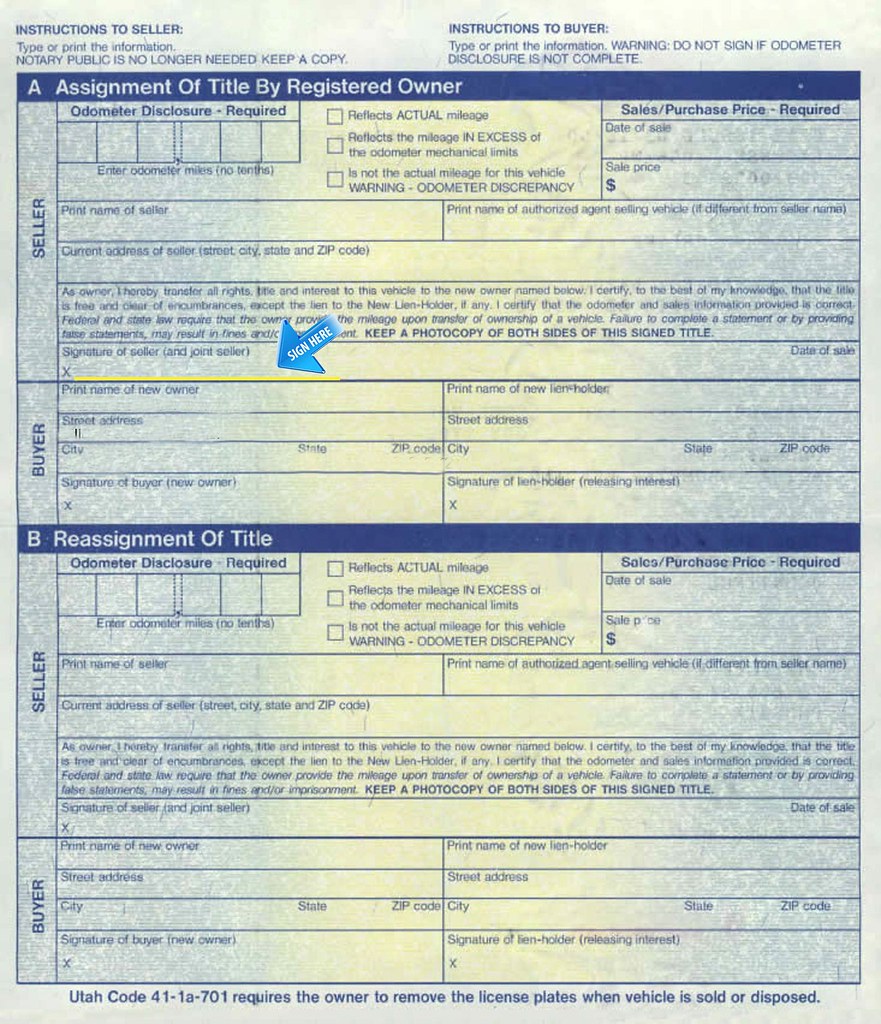 Signing the title Utah Back Kars For Kids Car Donation… Flickr