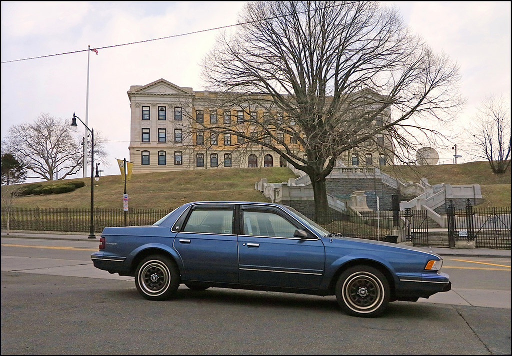 Dickinson High School w/Vintage Car Originally named Jerse… Flickr