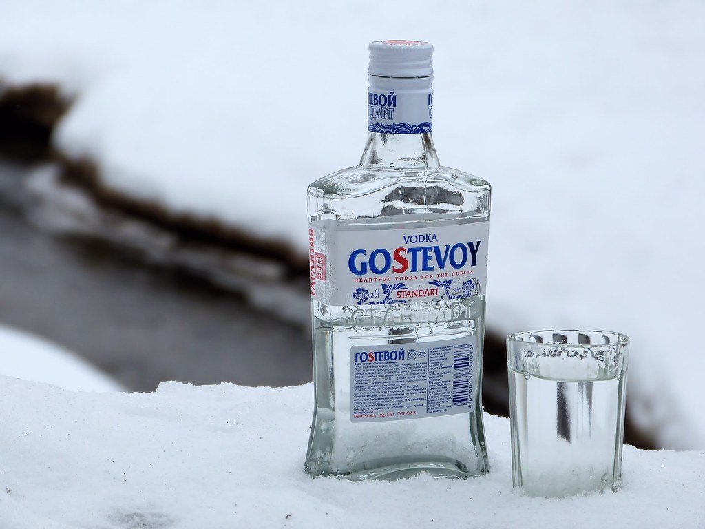 Russian vodka. Well warms the body in cold weather. Flickr