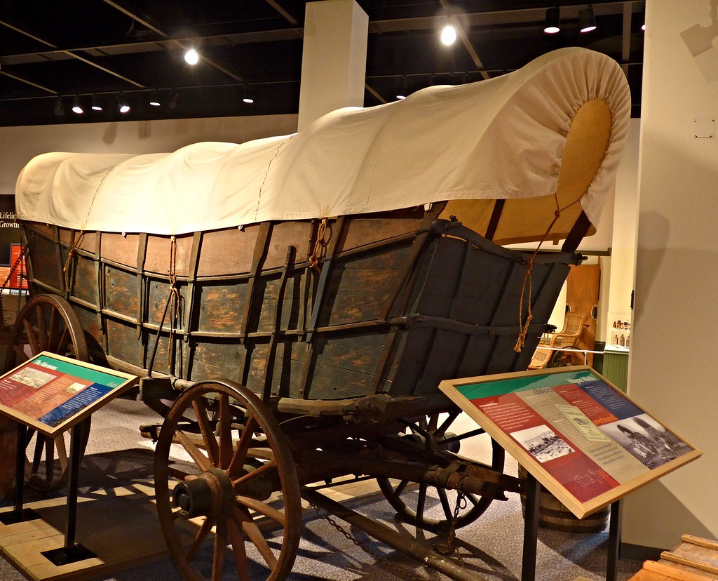 Covered wagon, a.k.a. Prairie Schooner, Durham Museum Flickr