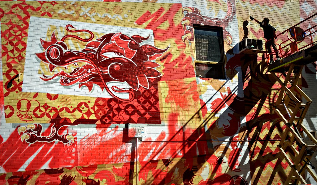Chinese dragon murales 04/2015, Perth Luca Guizzardi Flickr
