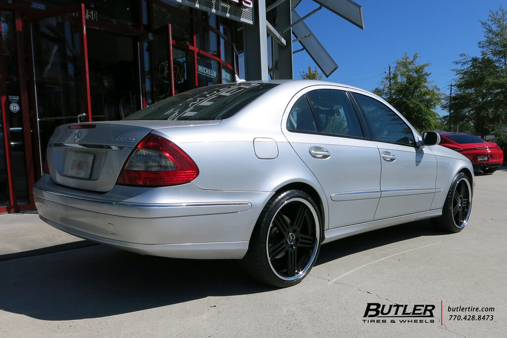 Mercedes E320 with 20in TSW Nouvelle Wheels and Michelin Super Sport