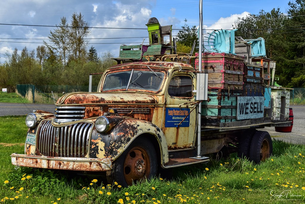 1946 Chevy Flatbed Truck Penny Pinchers Estate Sales 4894 … Flickr