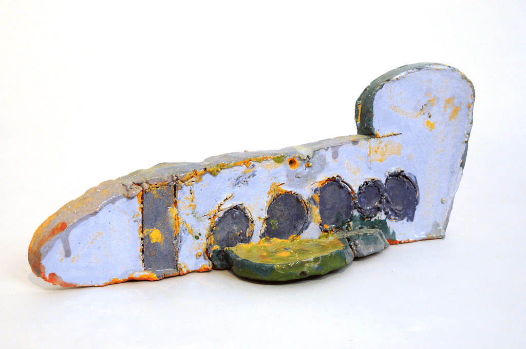 Airplane (S4055) glazed ceramics 12 x 4 x 5" unique 2014 NIAD Art Center Flickr