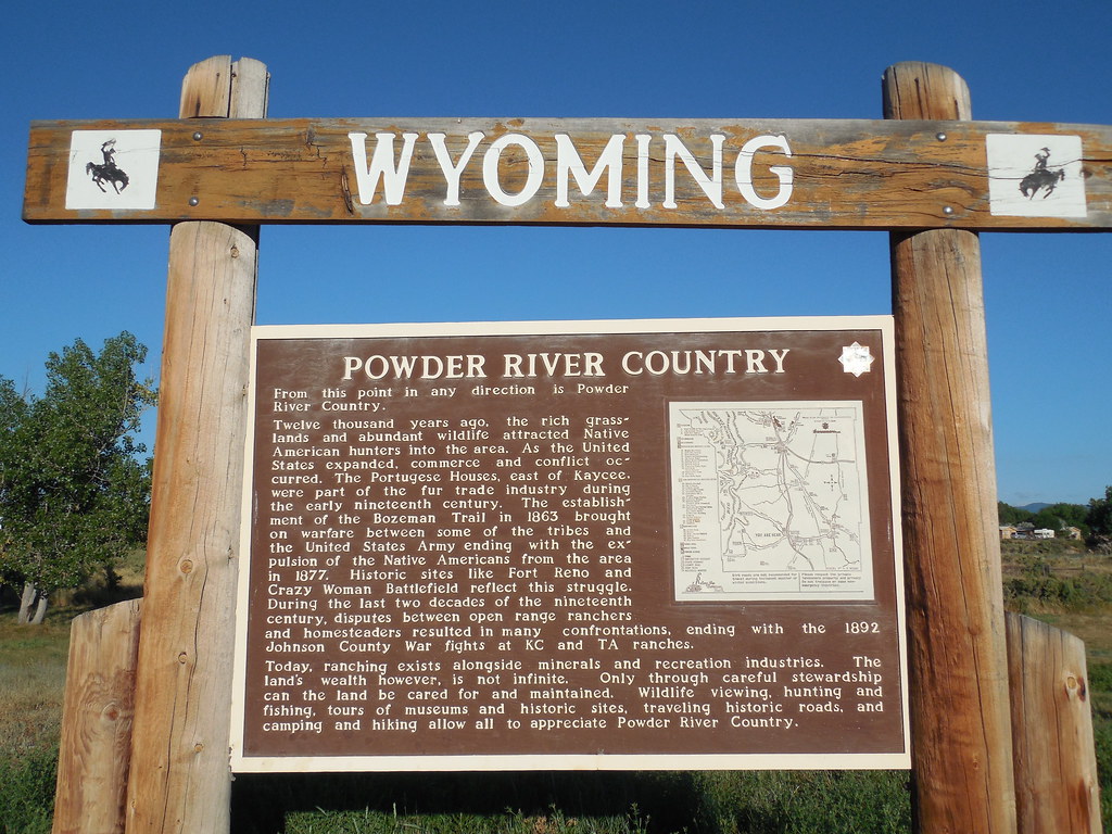 Powder River Country Historic Marker Located at the Kaycee… Flickr