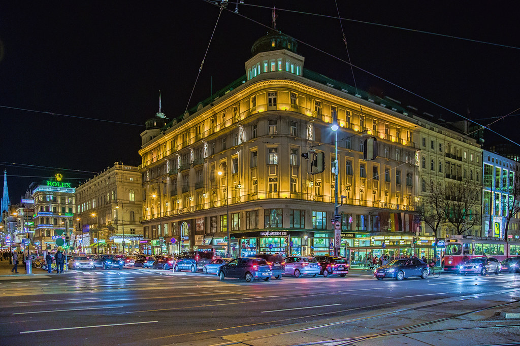 Austria Vienna At Night HDR 10 12 2014 Vienna At Nig… Flickr
