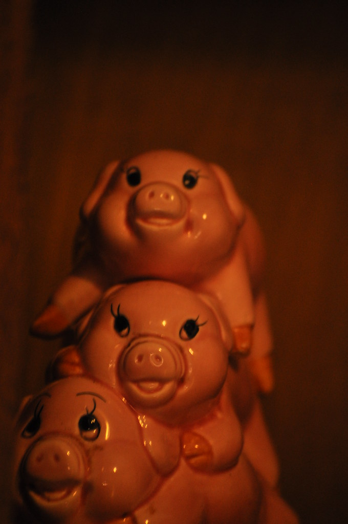 330=15 Three pigs Late at night, they sit on top of eac… Jenny