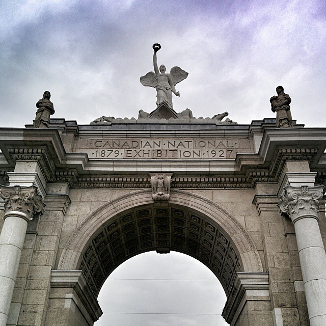 From today's run. The CNE arch is a beautiful landmark. Gl… Flickr