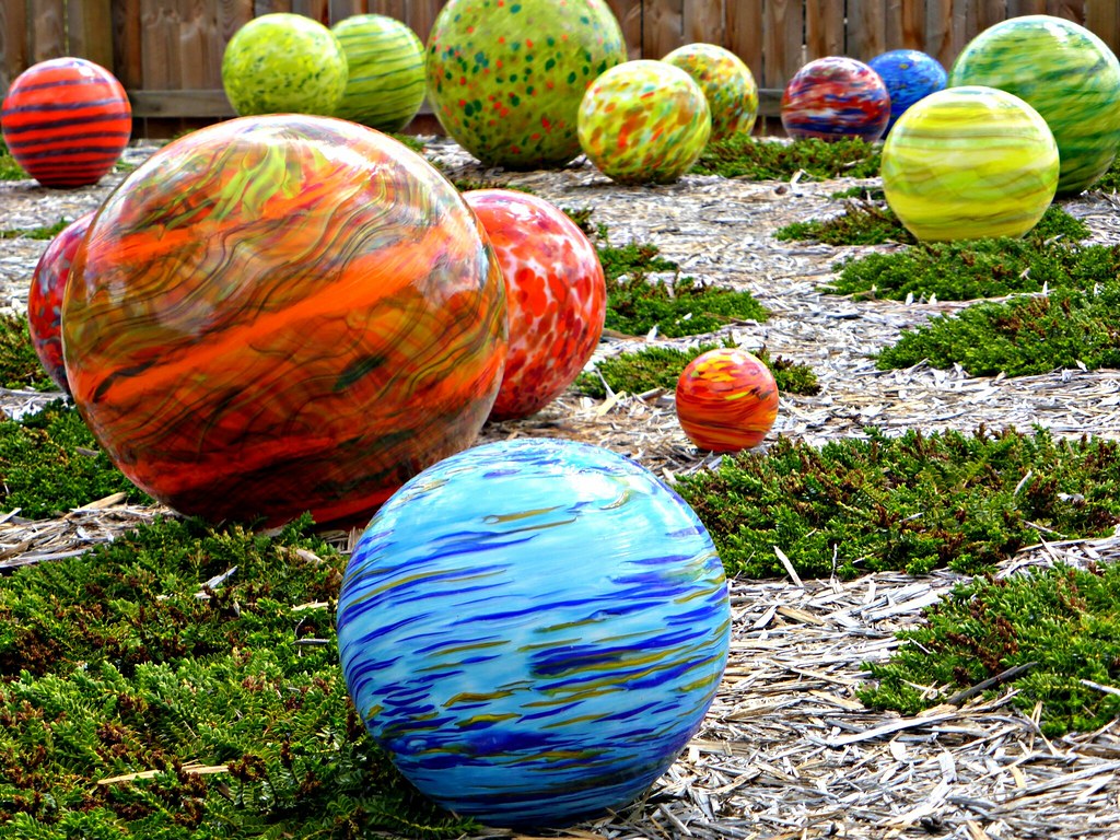 Glass Balls Found these in a glass garden on our way throu… Flickr