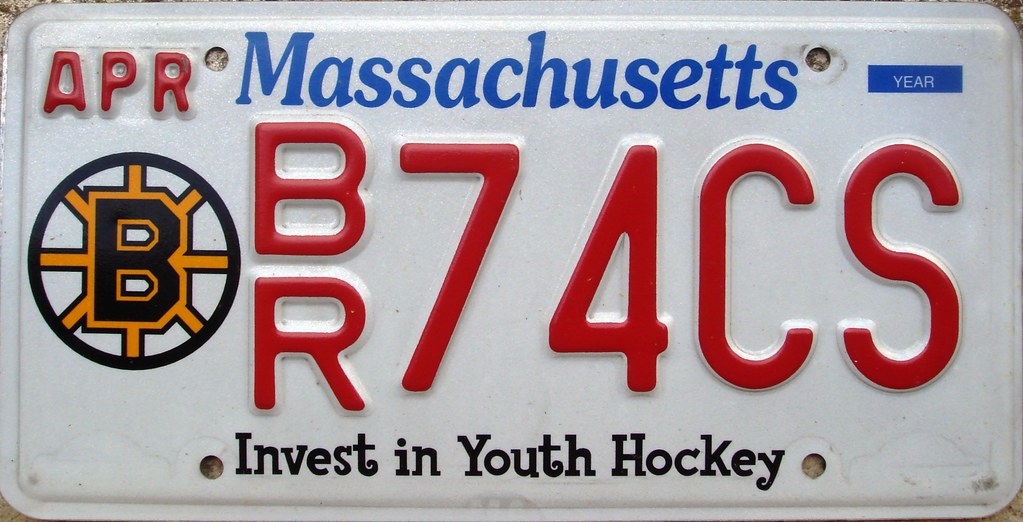 Boston Bruins License Plate (Massachusetts) Hockey NHL Flickr