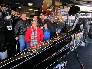 NHRA Charlotte I 2015 | Tony Schumacher visits with Silver ...