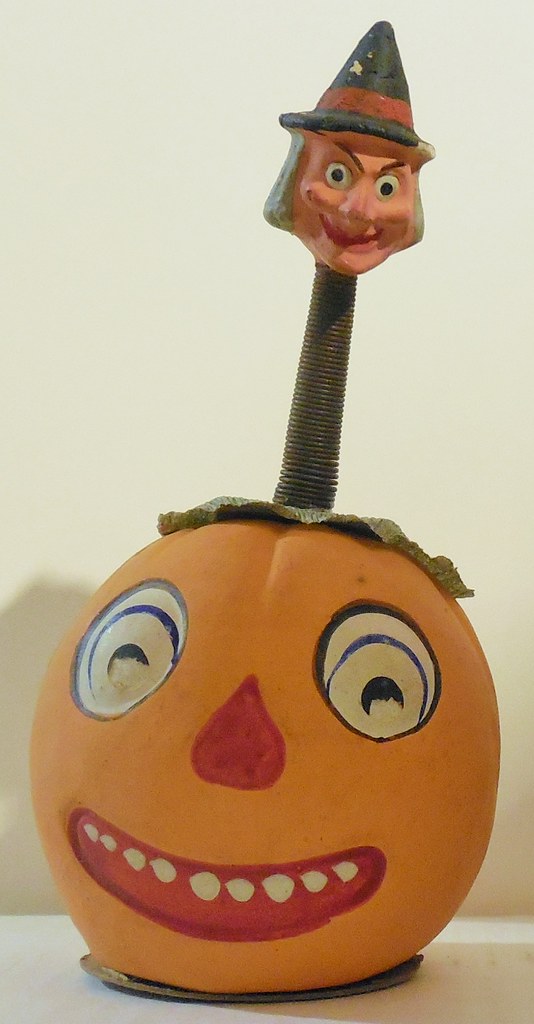 Vintage German Halloween Candy Container 6 inches tall Dave Flickr