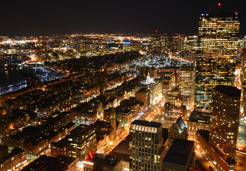 DSC_3063 Boston night time aerial view from the Prudential… Flickr