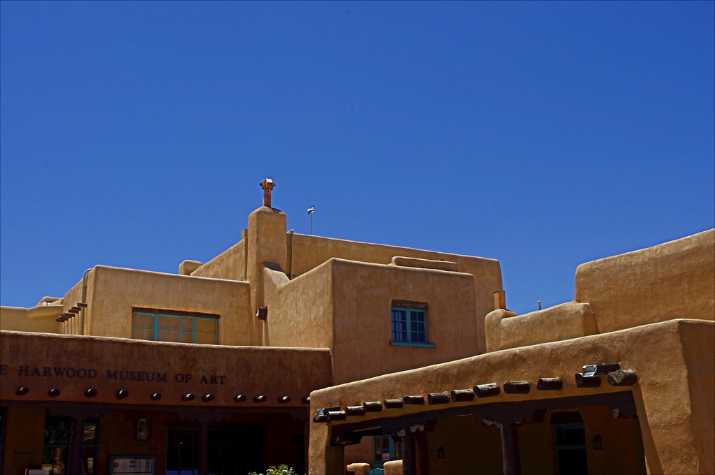 The Harwood Museum of Art on Ledoux Street in Taos, NM. Flickr