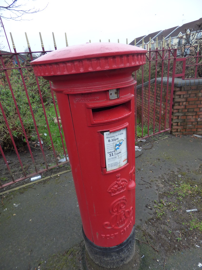Garrison Lane, Bordesley red post box ER VII B9 244 a photo on