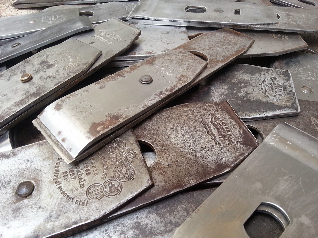 20150418_143637 I own about 25 hand plane iron made by Eri… Flickr