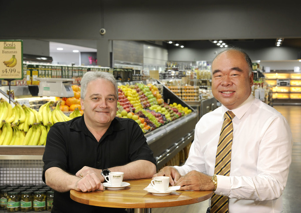 Basils Fine Foods Ian Goodenough with Basil at Basils Fine… Ian