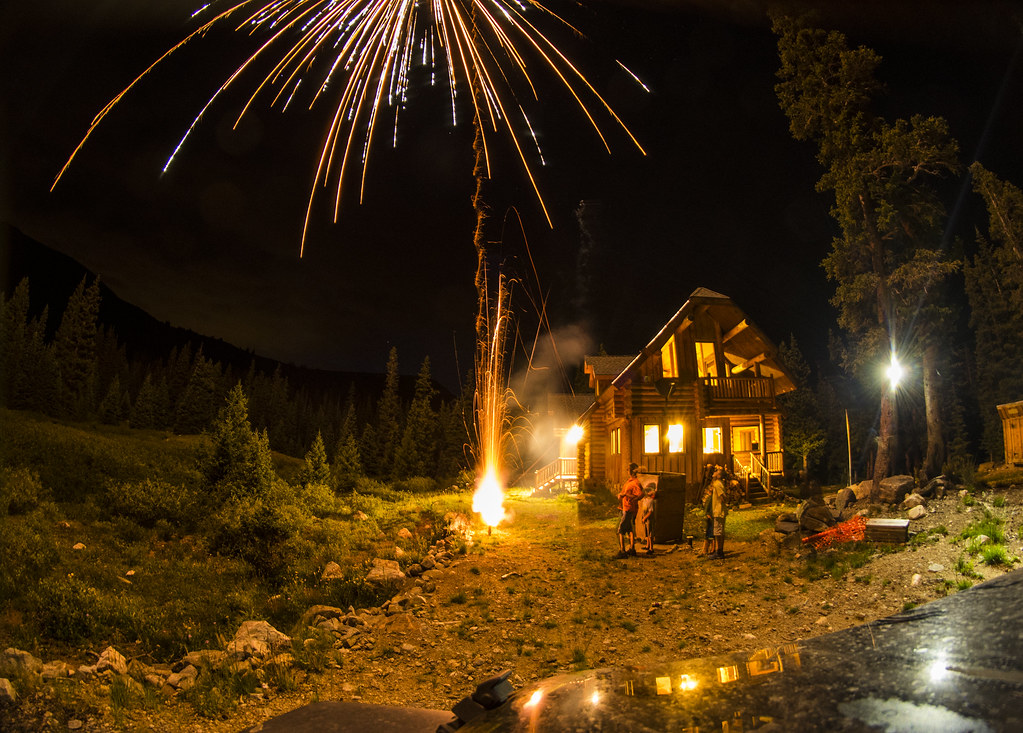 Fireworks at Fords cabin Ken Scar Flickr