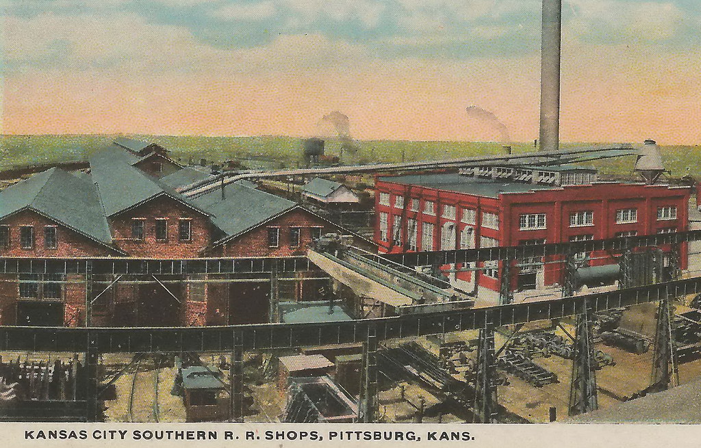 RR KS Pittsburg Kansas c.1908 HUGE KANSAS CITY SOUTHERN RA… Flickr