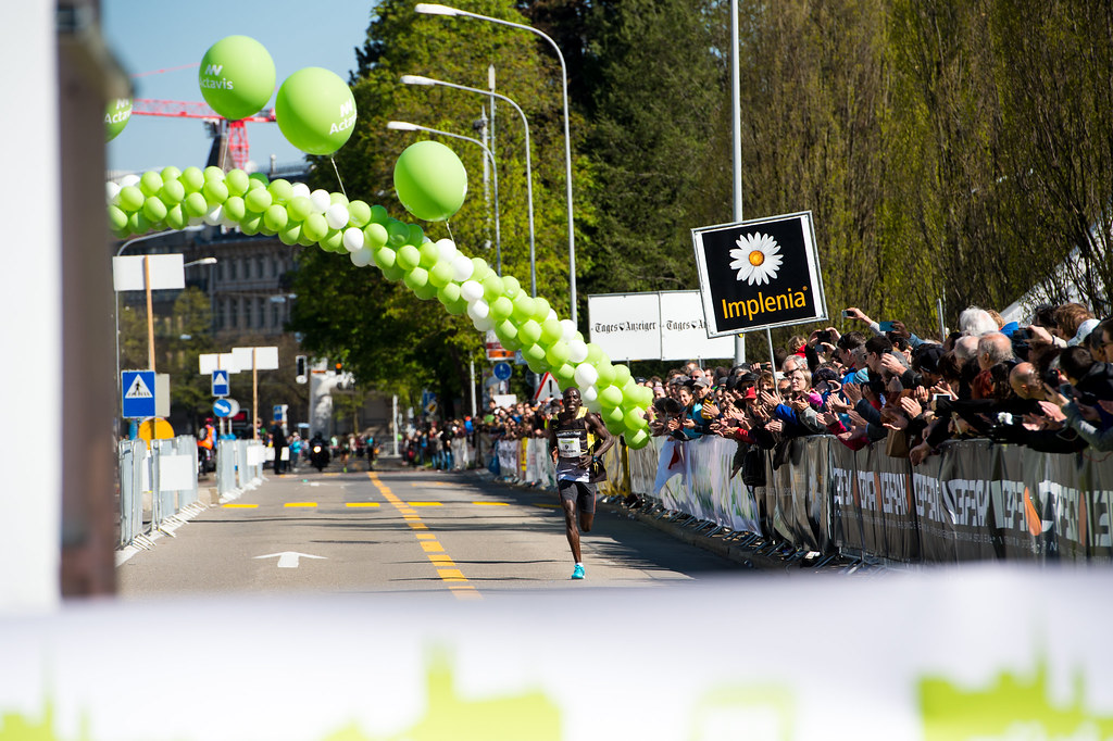 Zurich Marathon 2015 Zieleinlauf Elite Zurich Marathon Zürich