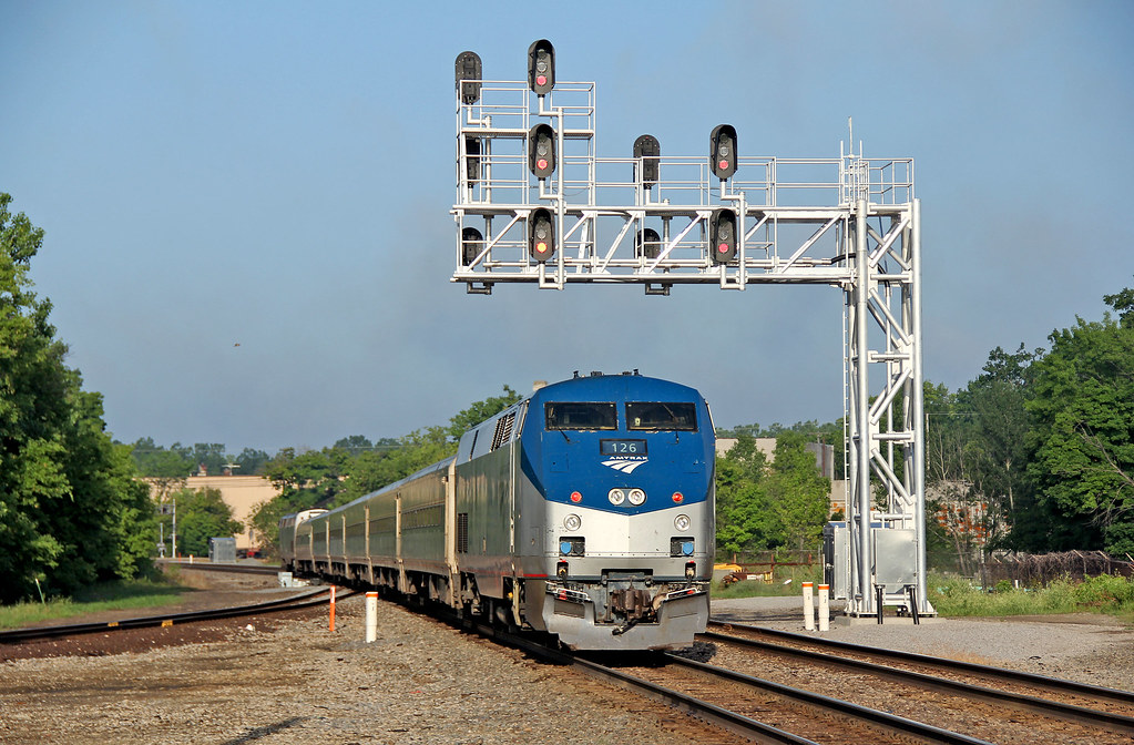 Beneath the Signals Amtrak P42DC No. 126 brings up the rea… Flickr