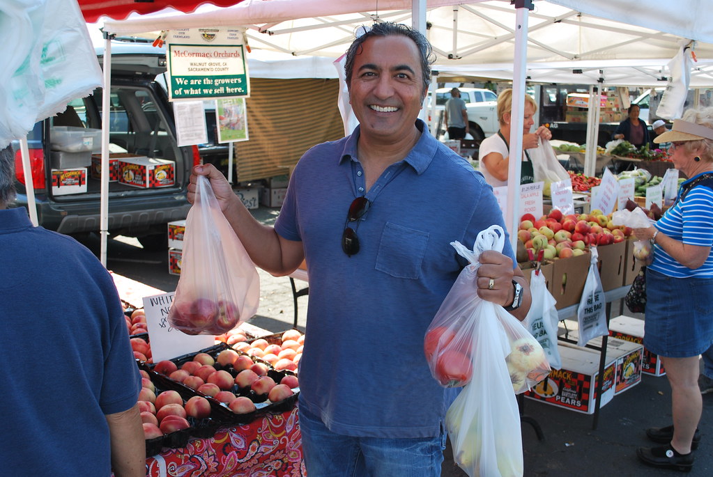 Visiting Florin's Farmer's Market Rep. Ami Bera Flickr