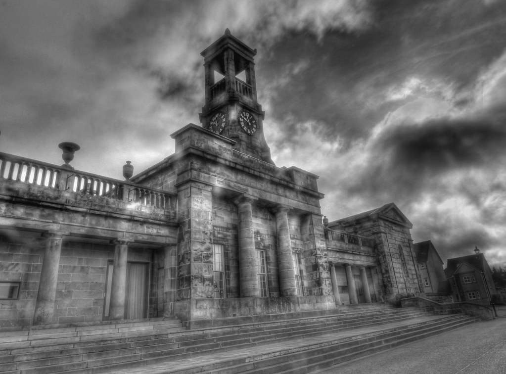 The Old Bathgate High School, during the eclipse of March … Flickr