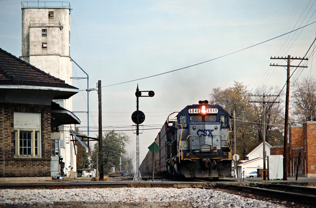 CSXT, Deshler, Ohio, 1990 Southbound CSX Transportation fr… Flickr