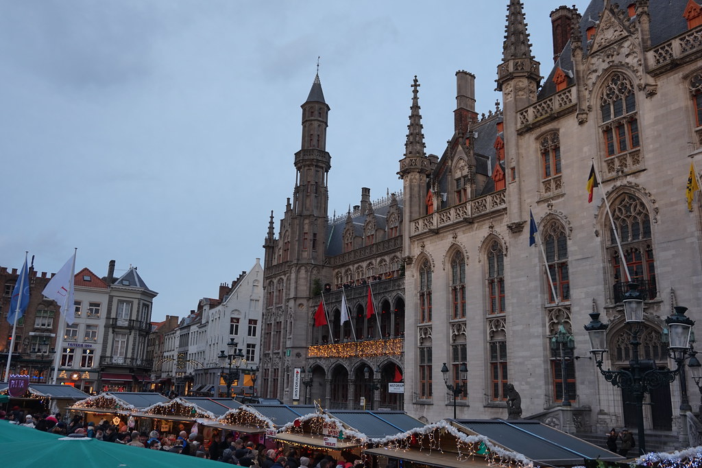 Provinciaal Hof and Market Square in Bruges, Belgium Flickr