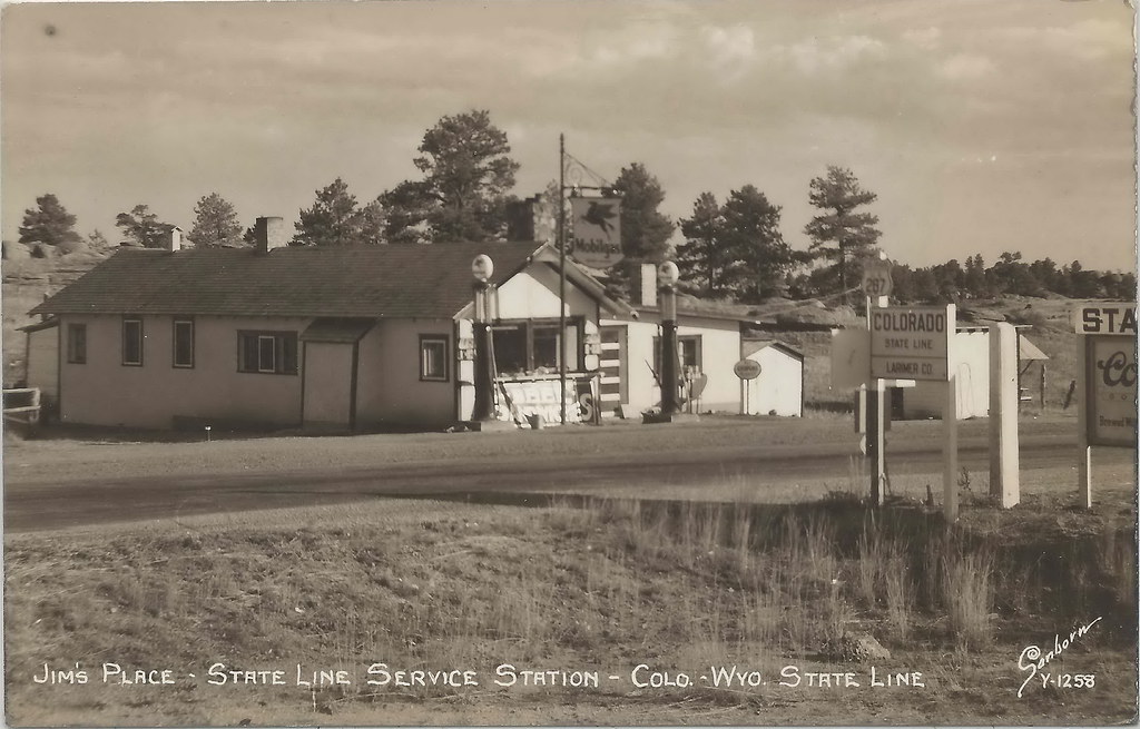 US Virginia Dale CO RPPC 1940s JIMS PLACE MOBILGAS STATION… Flickr